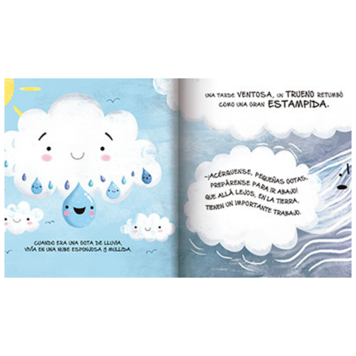 Pequeña gota de lluvia - Historias de la Naturaleza