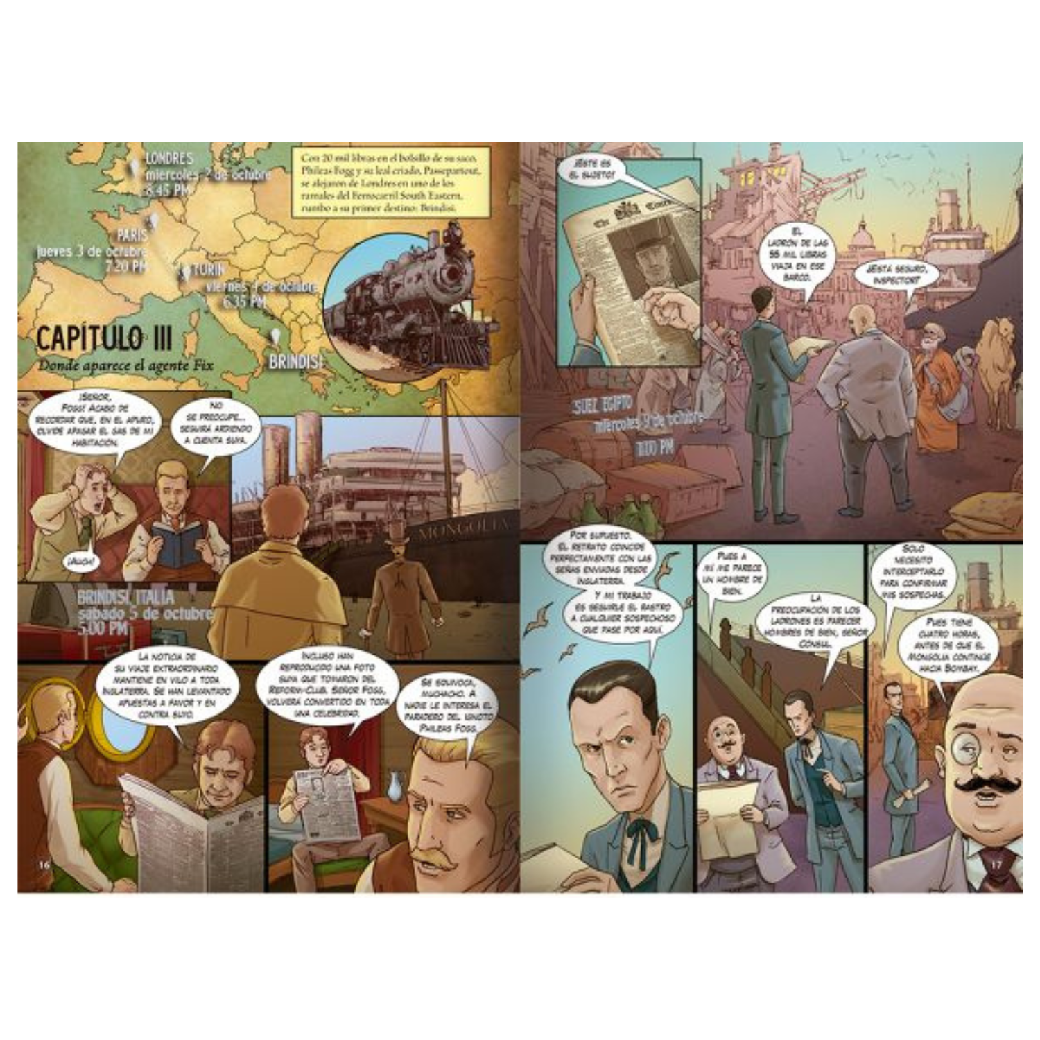 La vuelta al mundo en 80 días - Novela gráfica