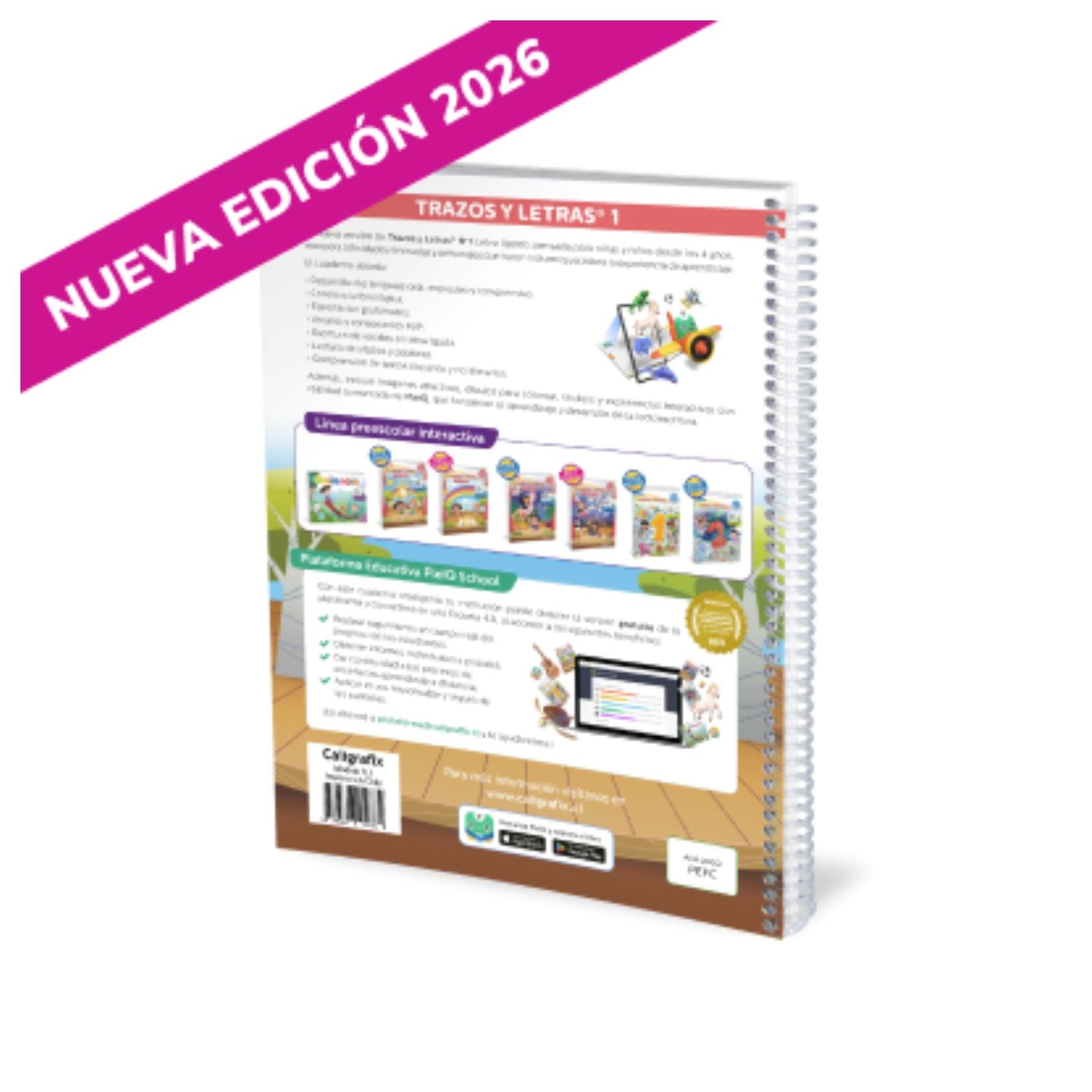 Trazos y Letras N°1 Letra Ligada - EDICION 2026 (Prekínder)