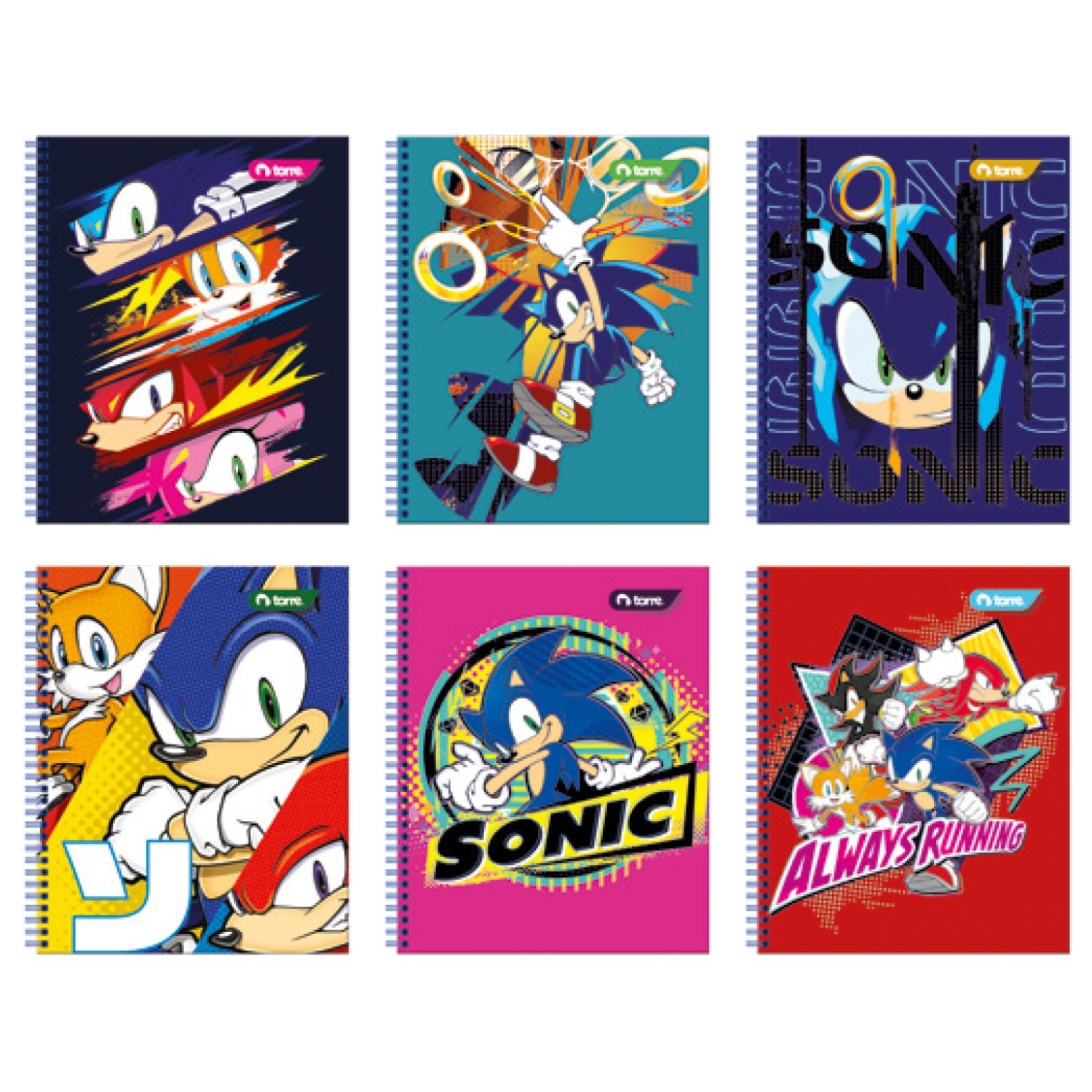 Pack 10 cuadernos Universitarios Sonic 7mm 100 Hjs