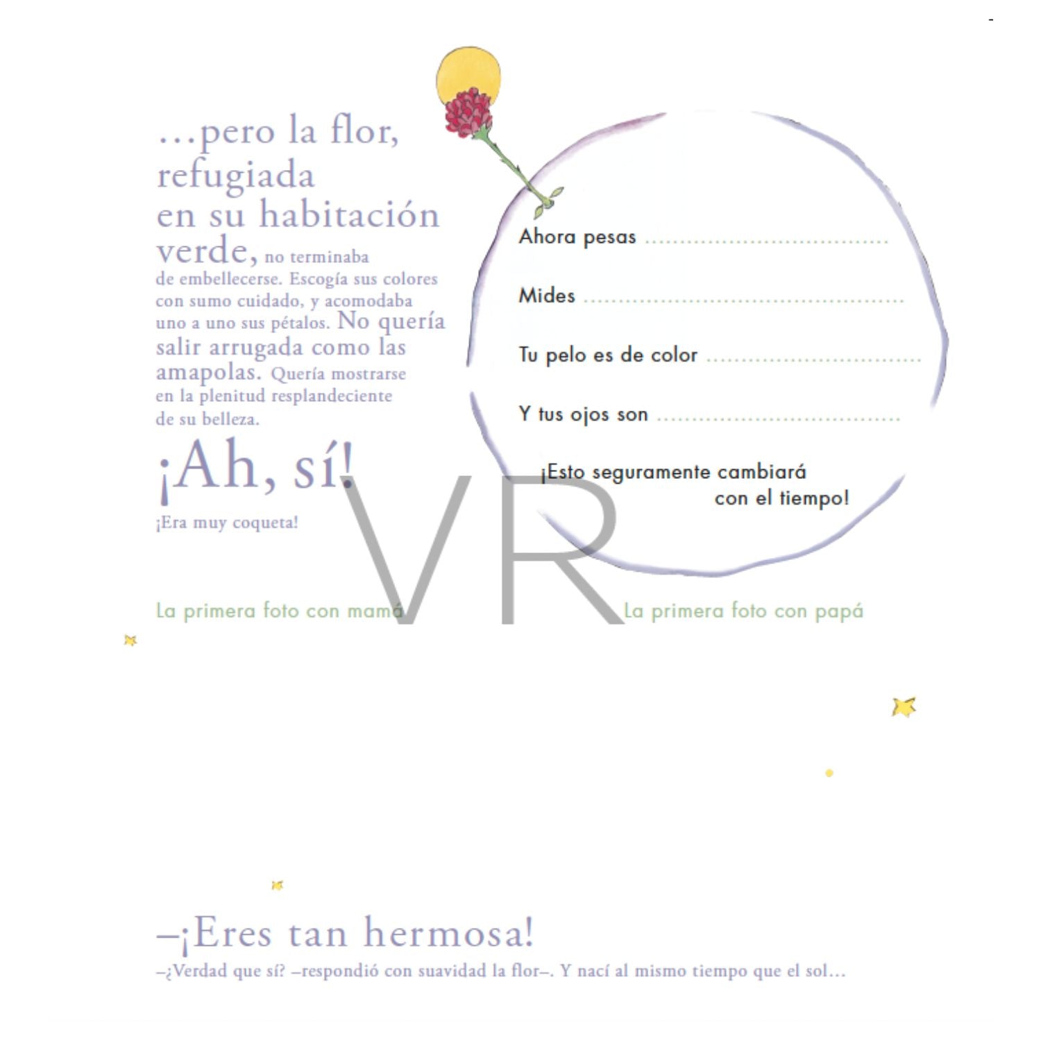 Álbum de nuestro bebé - EL PRINCIPITO