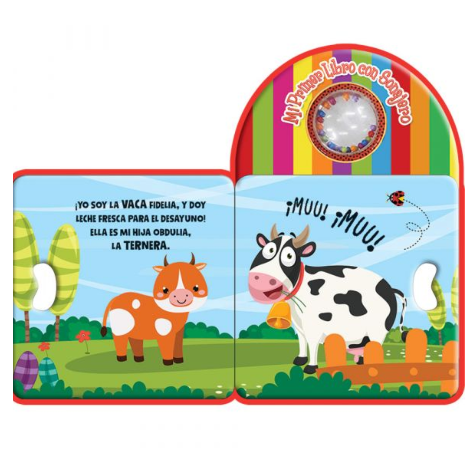Mi primer libro con sonajero-cascabel en la Granja