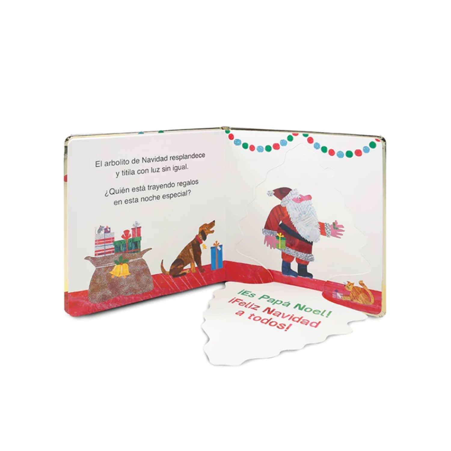 La pequeña oruga glotona en navidad