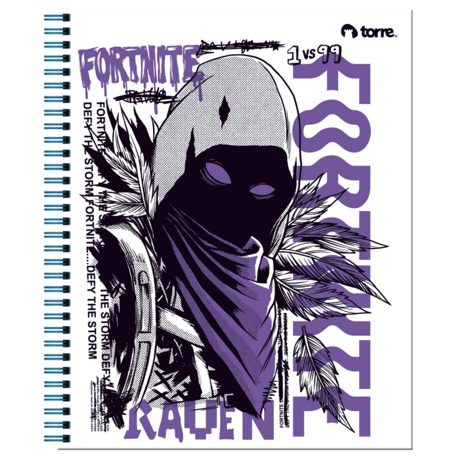 Pack 10 Cuadernos FORTNITE Universitario cuadriculado 7MM 100 Hjs