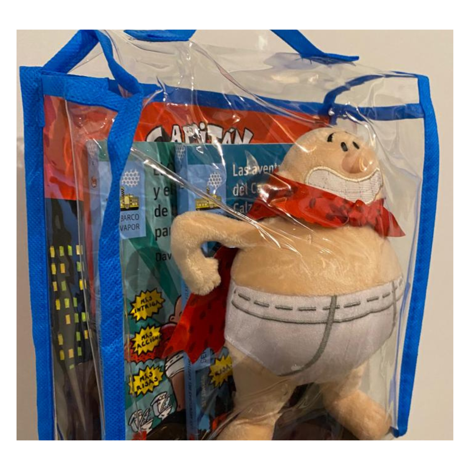 Pack 2 libros Capitán Calzoncillos + peluche