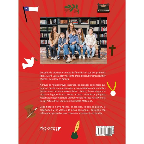 50 Personajes chilenos para leer en familia