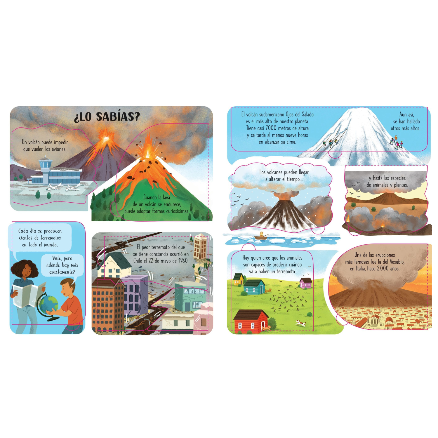 Volcanes y terremotos - Colección mira debajo