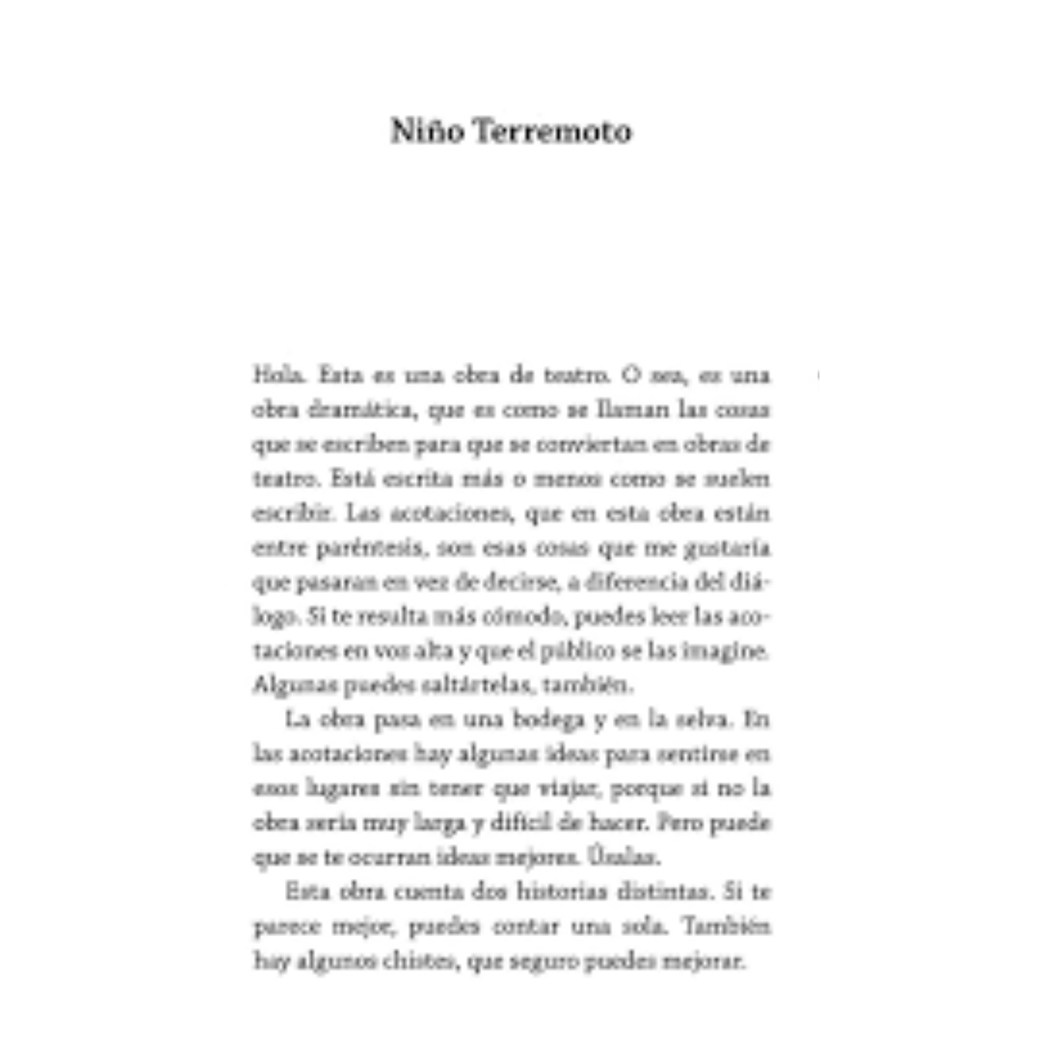 Niño Terremoto
