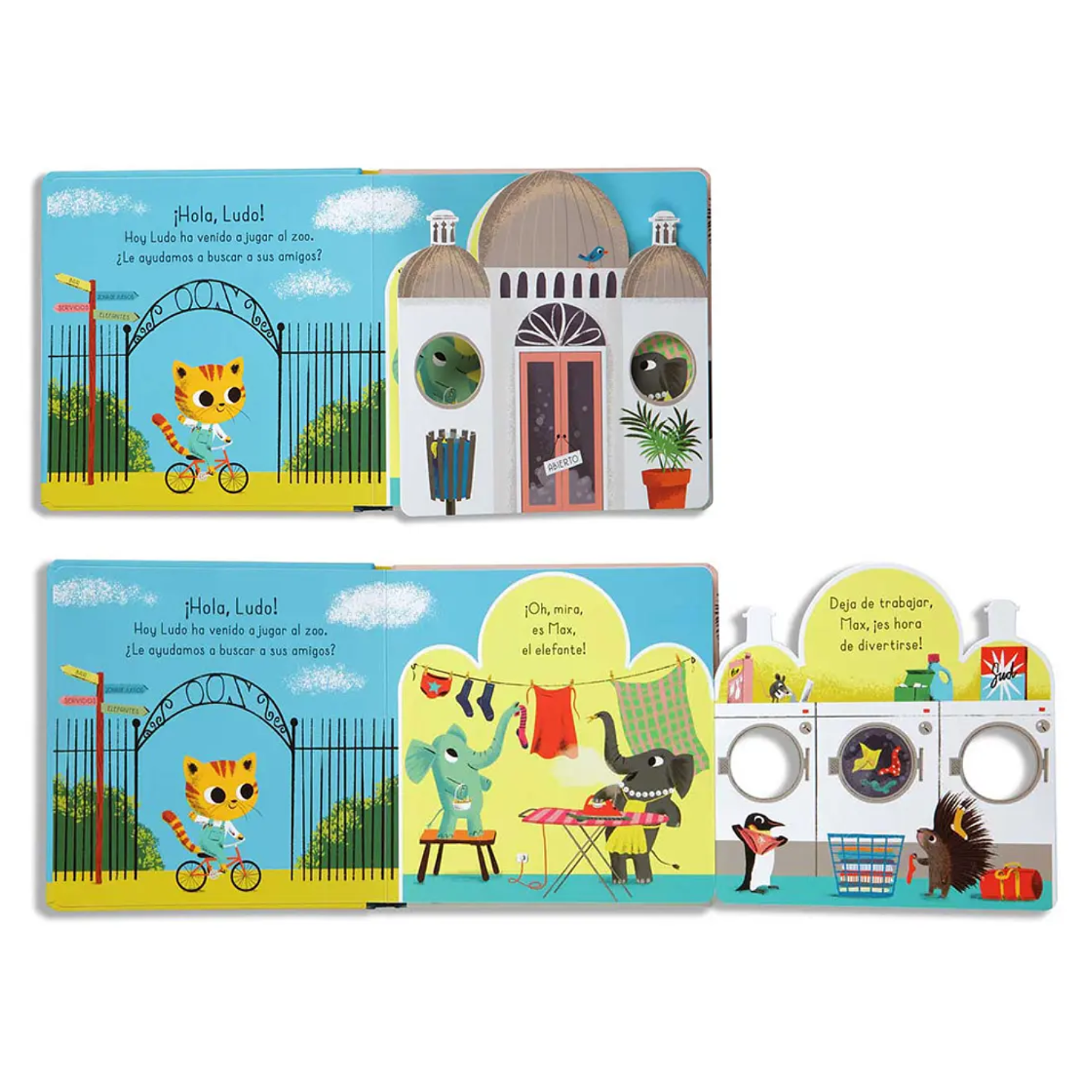 Un libro con solapas - Hola Zoo