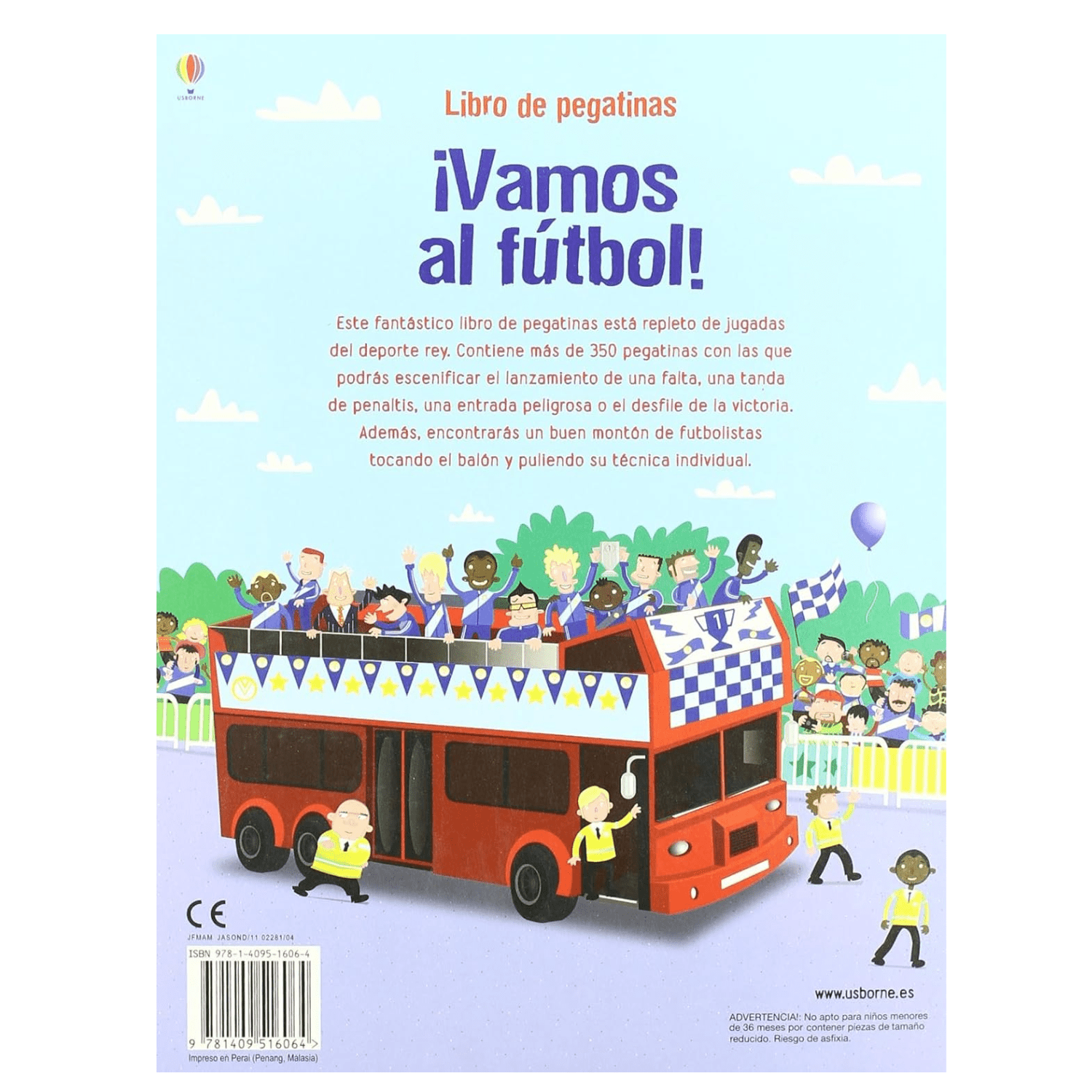 Libro de pegatinas - vamos al fútbol - Imagino Cuentos