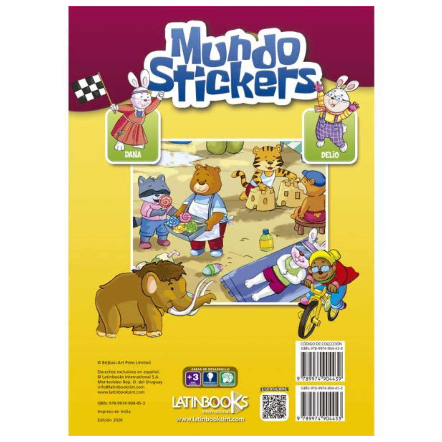 Mundo Stickers - Tapa amarilla (más de 150 Stickers)