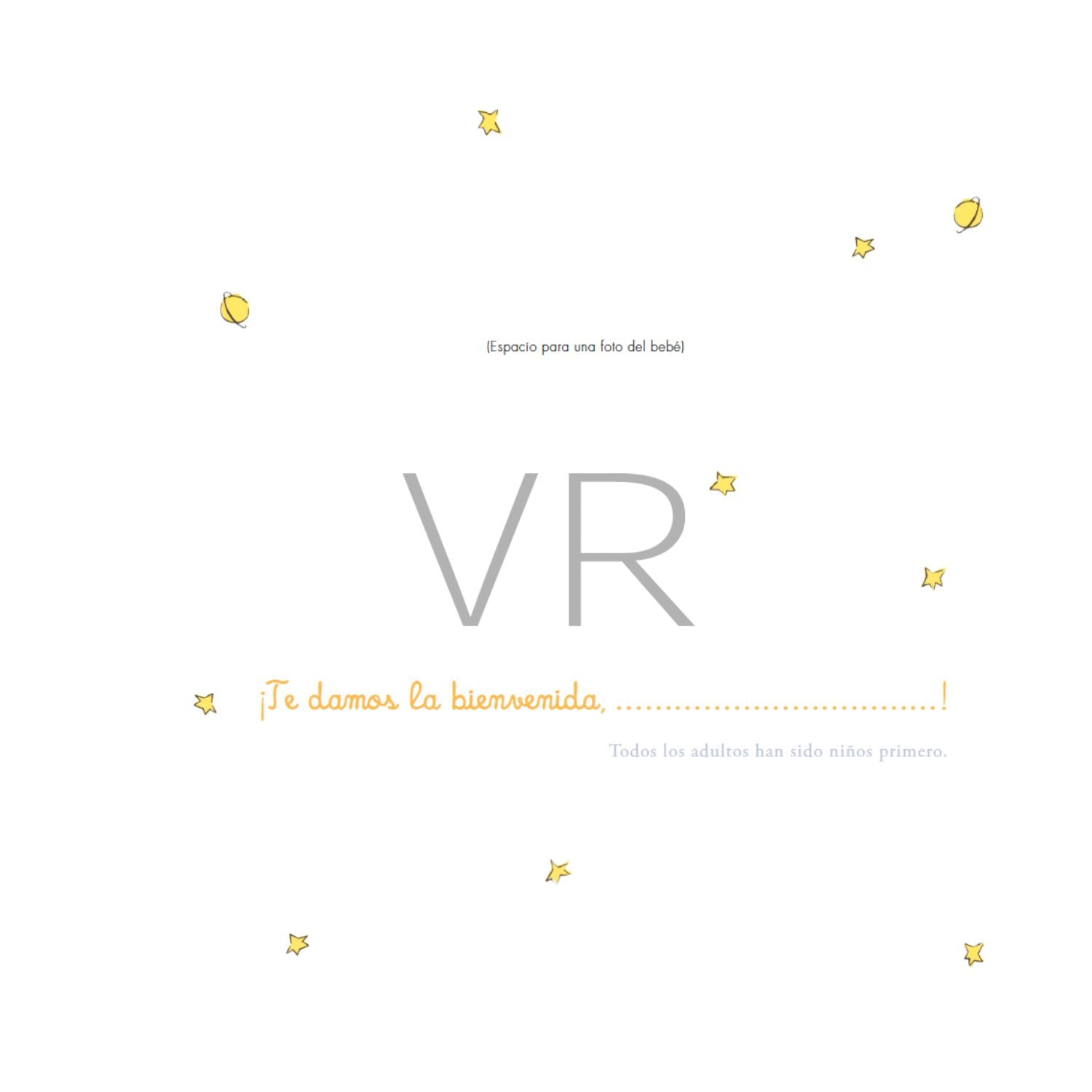 Álbum de nuestro bebé - EL PRINCIPITO