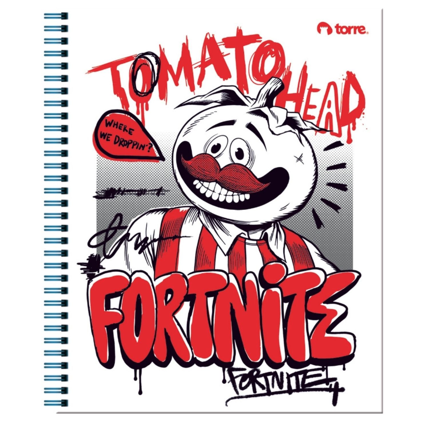 Pack 10 Cuadernos FORTNITE Universitario cuadriculado 7MM 100 Hjs
