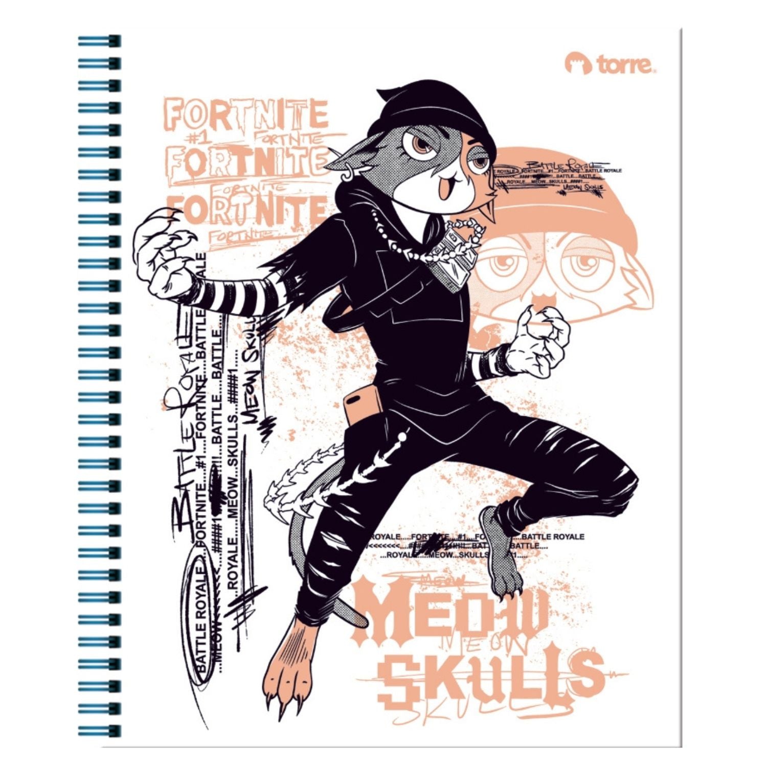 Pack 10 Cuadernos FORTNITE Universitario cuadriculado 7MM 100 Hjs