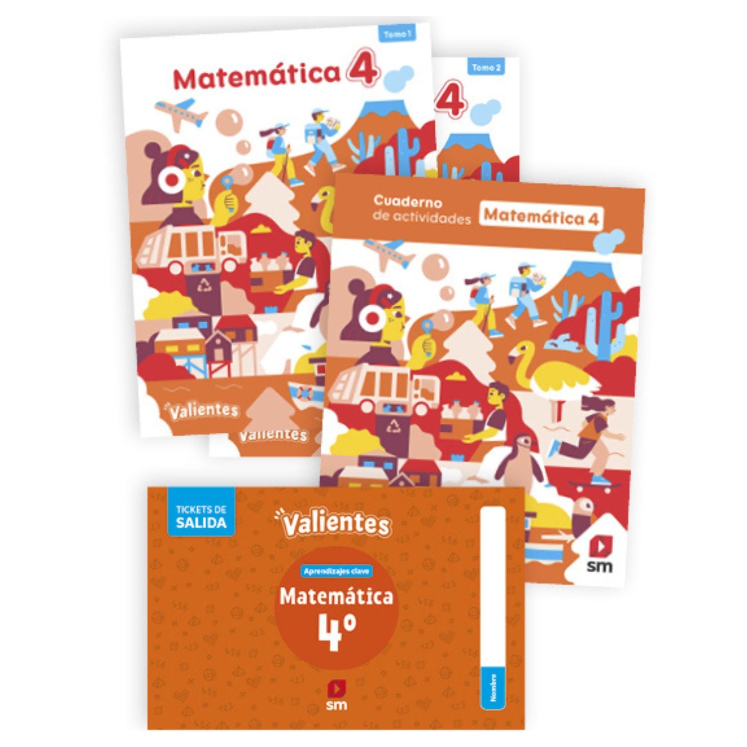 Pack Matemática 4 Básico - Valientes SM