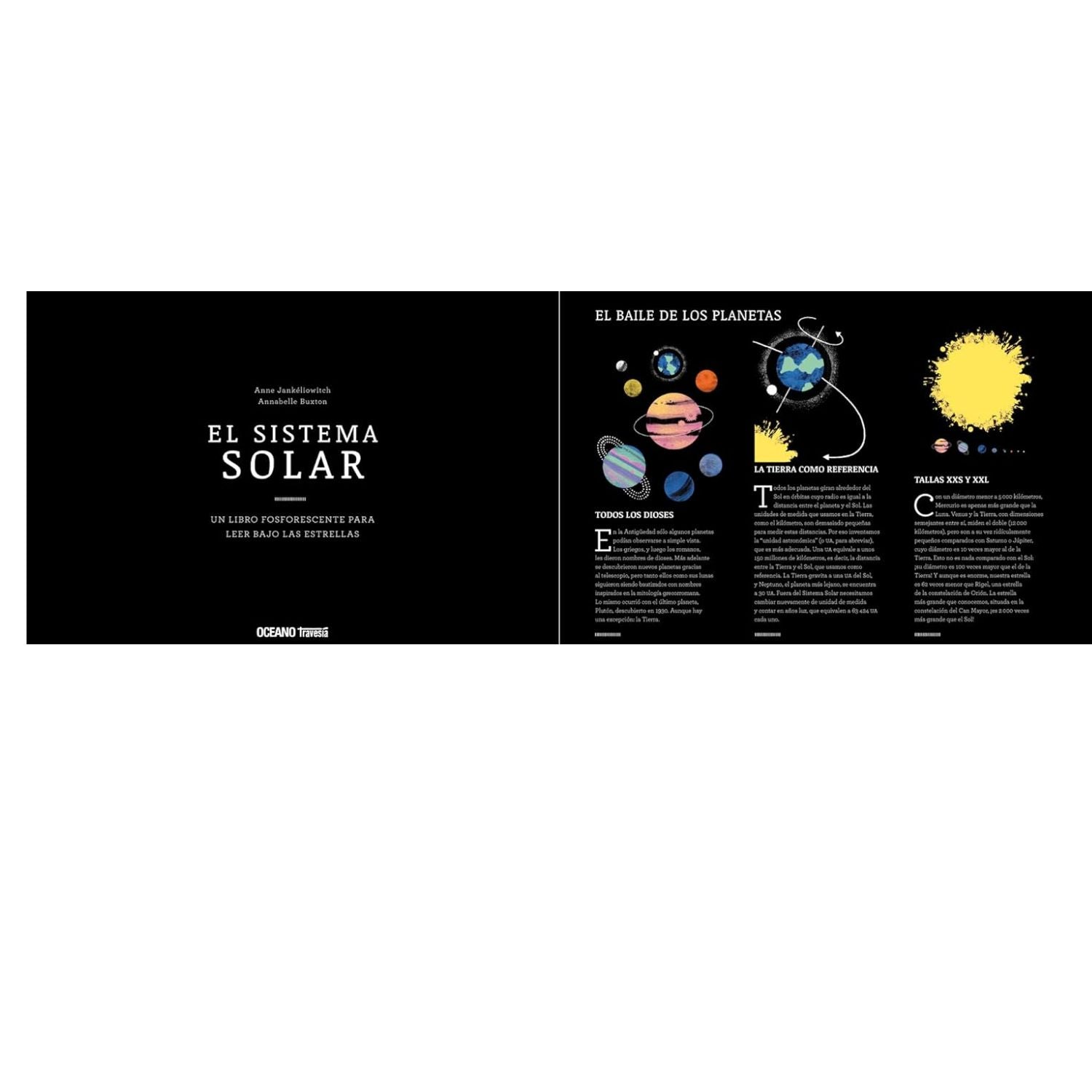 El sistema solar. Un libro que brilla en la oscuridad