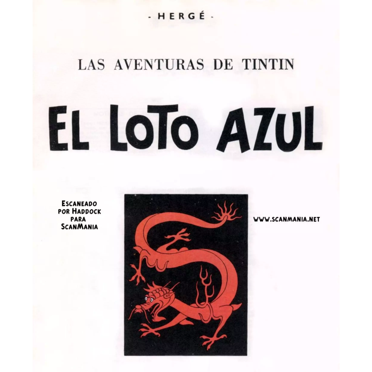 TINTIN: El loto azul (T.D.)