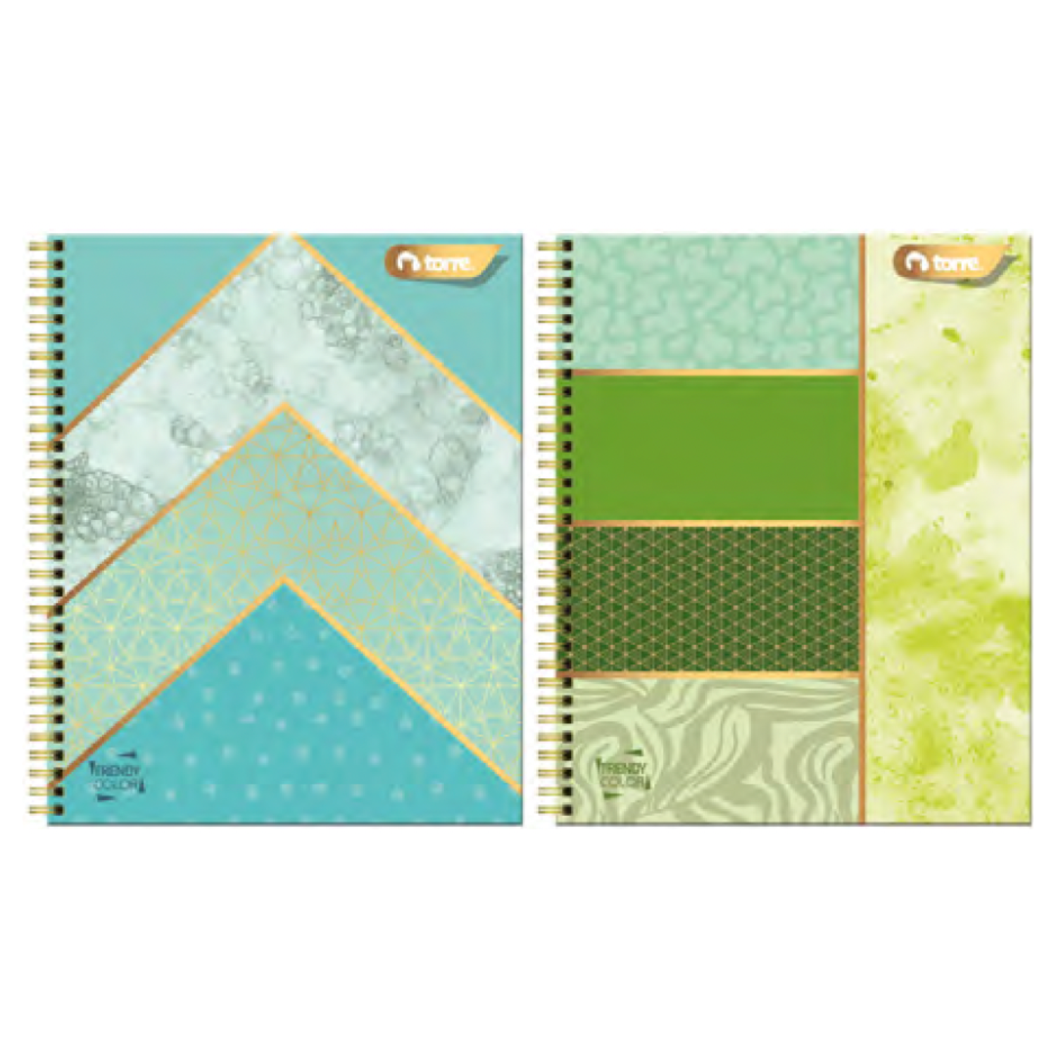 Pack 10 Cuadernos clásico Trendy Color 7MM 100 Hjs