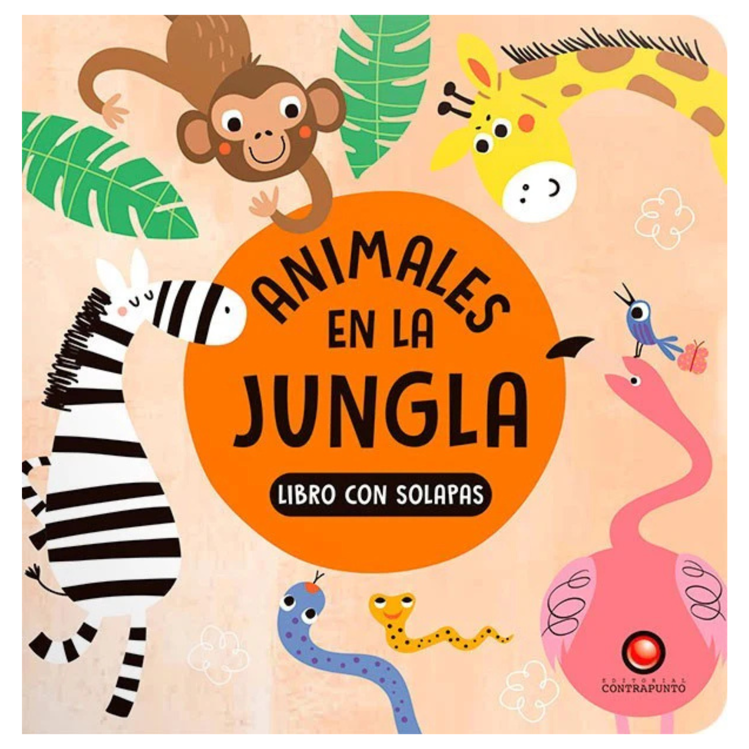 Animales en la jungla - Libro con solapas