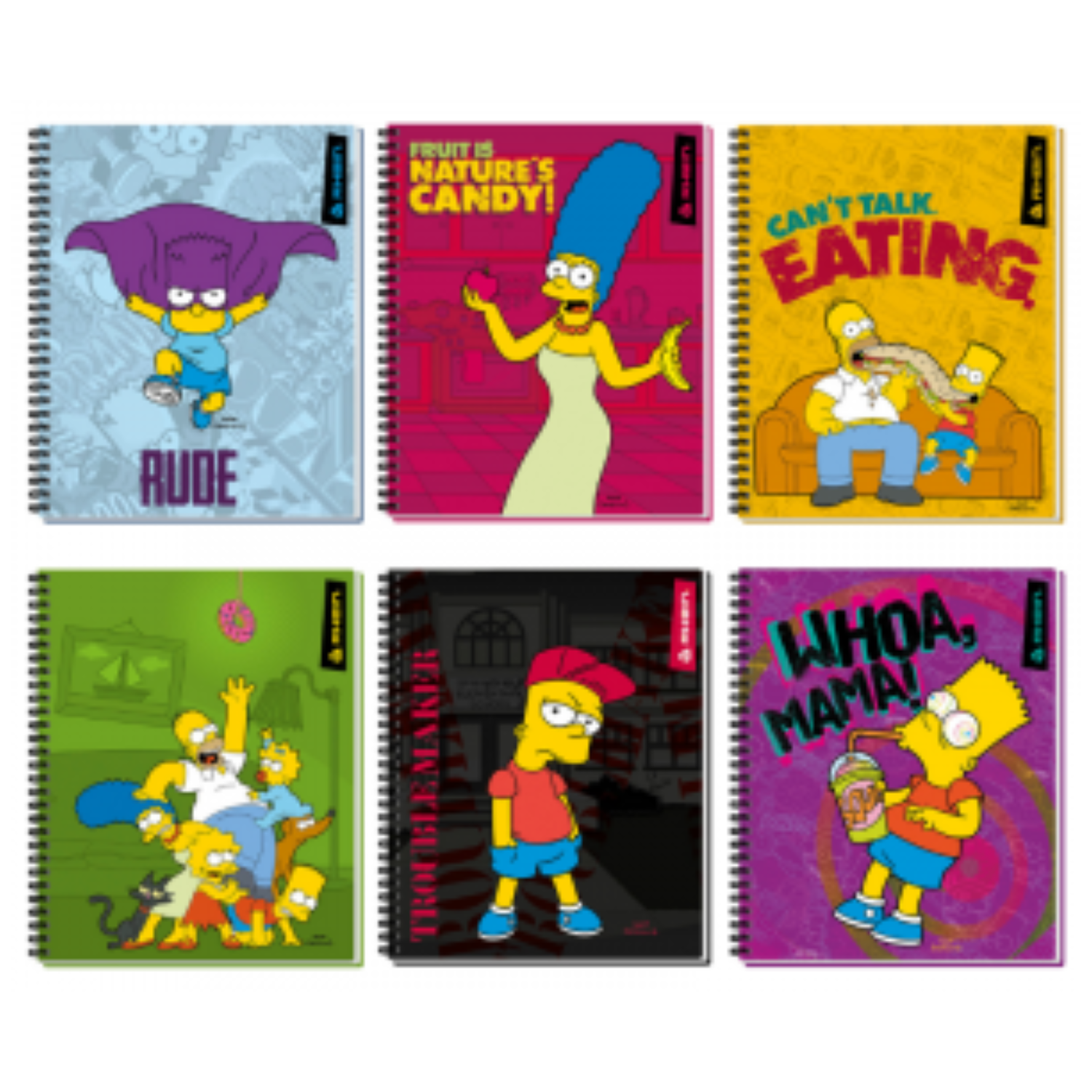 Pack 2 Cuadermos Universitario Simpsons 100 hjs