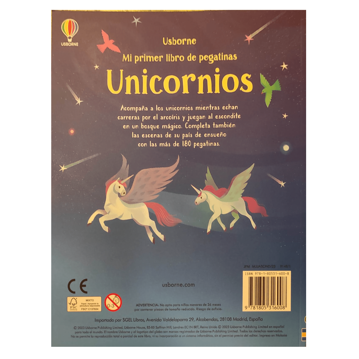 Unicornios - Mi primer libro de pegatinas - Imagino Cuentos